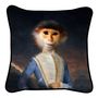 Fabric cushions - Historical Portraits - Tee Shirt Nike - BLUE SHAKER