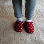 Homewear - Corduroy Polka dots x Fur - MERIPPA