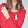 Bijoux - Broches culturelles & son e-book écrit et audio L'accroche-coeur - L'ART DANS LA PEAU