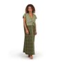Homewear - Mountain Green long dress - HELLEN VAN BERKEL HEARTMADE PRINTS