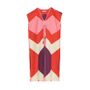 Homewear - Sky Red dress long - HELLEN VAN BERKEL HEARTMADE PRINTS