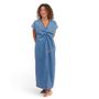 Homewear - Water Blue dress long - HELLEN VAN BERKEL HEARTMADE PRINTS