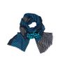 Scarves - Mina Blue scarf - HELLEN VAN BERKEL HEARTMADE PRINTS