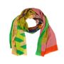 Scarves - Mara Pink scarf - HELLEN VAN BERKEL HEARTMADE PRINTS