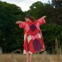 Homewear - Kimono rouge ciel - HELLEN VAN BERKEL HEARTMADE PRINTS