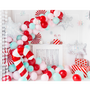 Objets de décoration - Noël: Calendrier de l'Avent Traineau du P?re Noël, mélange de couleurs, Col à sequins, mélange de couleurs, Boîtes cadeaux Bonbons, mix, 7x37 cm - 9x47 cm - PARTYDECO