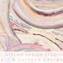 Textile and surface design - Hand painted textile design - L'ATELIER DESIGN STUDIO