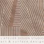 Textile and surface design - Hand painted textile design - L'ATELIER DESIGN STUDIO