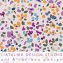 Textile and surface design - Hand painted textile design - L'ATELIER DESIGN STUDIO