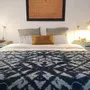Foulards et écharpes - PLAID ou CHALE INDIGO - CURIOSITY LAB