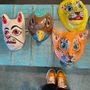 Children's party decorations - Mâché Mukhauta  MASQUE EN PAPIER - CURIOSITY LAB