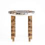 Card tables - Ipanema Brass Marble Side Table - DUISTT