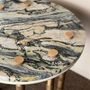 Card tables - Ipanema Brass Marble Side Table - DUISTT
