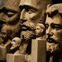 Sculptures, statuettes and miniatures - ZORRO bust, carved, wood, man, head, sculpture, handmade - KLATT OBJECTS