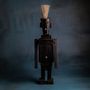Sculptures, statuettes and miniatures - ROBOT object, drift-wood, figure, black,  - KLATT OBJECTS