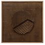 Other wall decoration - SAM Bagor Fluted Wall Decor Square Brown - SIJI LIFESTYLE