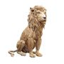Sculptures, statuettes and miniatures - Seated Wooden Bark Lion - GRAND DÉCOR