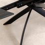 Dining Tables - Extension Table Twist Black 120(30+30)x90cm - KARE DESIGN GMBH