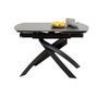 Dining Tables - Extension Table Twist Black 120(30+30)x90cm - KARE DESIGN GMBH