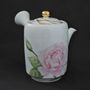 Accessoires thé et café - Théière japonaise en porcelaine à motif rose - YUKO KIKUCHI