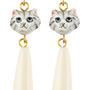 Jewelry - Harvest Time Cat & Drop Earrings - NACH