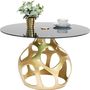Dining Tables - Table Volcano Gold Ø120cm - KARE DESIGN GMBH