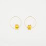 Jewelry - Yellow Parrots Couple Hoop earrings - NACH