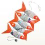 Christmas garlands and baubles - RECYCLED NEWSPAPER - PASSERAILES