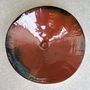 Platter and bowls - Salad Bowl and Large Iron Red Dish or Milky Way Dish - ANNE KRIEG, CERAMISTE