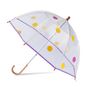 Children's apparel - Kids clear bubble dome umbrella - Polka dots VALENSOLE - ANATOLE