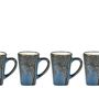 Tasses et mugs - Tasse à expresso avec arbre Hela 4 pcs Bleu foncé - VILLA COLLECTION DENMARK