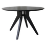 Tables Salle à Manger - Studio teak round table black Ø120 cm + Ø140 cm - RAW MATERIALS