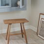 Stools - Bodo stool 46.5x28x45 cm Nature oiled solid oak - VILLA COLLECTION DENMARK