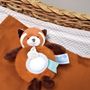 Soft toy - WOODEN RATTLE & CRUNCH PAPER - 16 cm - DOUDOU ET COMPAGNIE