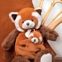 Soft toy - WOODEN RATTLE & CRUNCH PAPER - 16 cm - DOUDOU ET COMPAGNIE