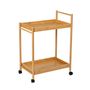 Kitchens furniture - CC72005 Bamboo kitchen trolley 58x36x80 cm - ANDREA HOUSE