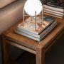 Lampes de table - IL72027 Lampe lune en verre et métal doré 17,5x17,5x25 cm/E14/25W  - ANDREA HOUSE
