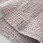 Bath towels - Powder Linen & Cotton Honeycomb Waffle Towel - LINEN TALES
