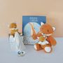 Soft toy - UNICEF - Doll with dummy holder - Fox - DOUDOU ET COMPAGNIE