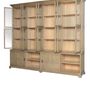 Bookshelves - PILOS ANTIQUE NATURAL PINE CABINET - BRUCS