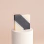 Soaps - GRAY DIAGONAL SOAP - SAVONNERIE CIMENT