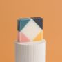 Savons - SAVON ARLEQUIN - ROSE FRAICHE - SAVONNERIE CIMENT