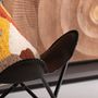 Lounge chairs - Armchair California Leather Black - KARE DESIGN GMBH