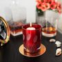Art glass - Alerte rouge - GLASS4CANDLES