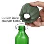 Vases - Cacvase Screw Cap Bottle Vase: New Earth Collection Eco-Friendly Materials Cactus Vase Decoration Office Kitchen Plant - QUALY DESIGN OFFICIAL