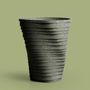 Vases - Pot de fleurs Strata : New Earth Collection Matériaux respectueux de l'environnement Vase à cactus Décoration de bureau Cuisine Pot de fleurs auto-arrosant - QUALY DESIGN OFFICIAL