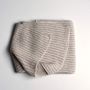 Plaids - FRAN. Luxueuse couverture en alpaga tricotée à la main : artisanat expert du Pérou, conçu en France - SOL DE MAYO