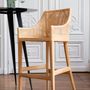 Stools - SAIGON rattan and teak bar stool - KOK MAISON