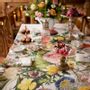 Table linen - Flower garden Linen table cloth 145x220 cm-Made in Europe - KOUSTRUP & CO