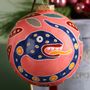 Guirlandes et boules de Noël - BOULE DE NOËL EN CÉRAMIQUE «SERPENT» - LORASHEN